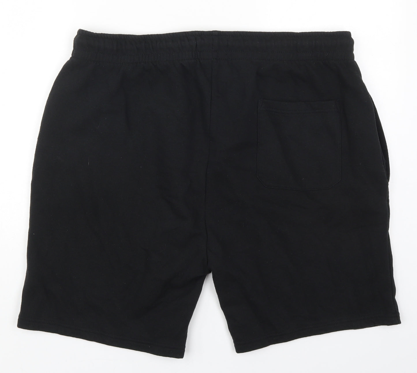 Primark Mens Black  Cotton Sweat Shorts Size 2XL L7 in Regular Drawstring