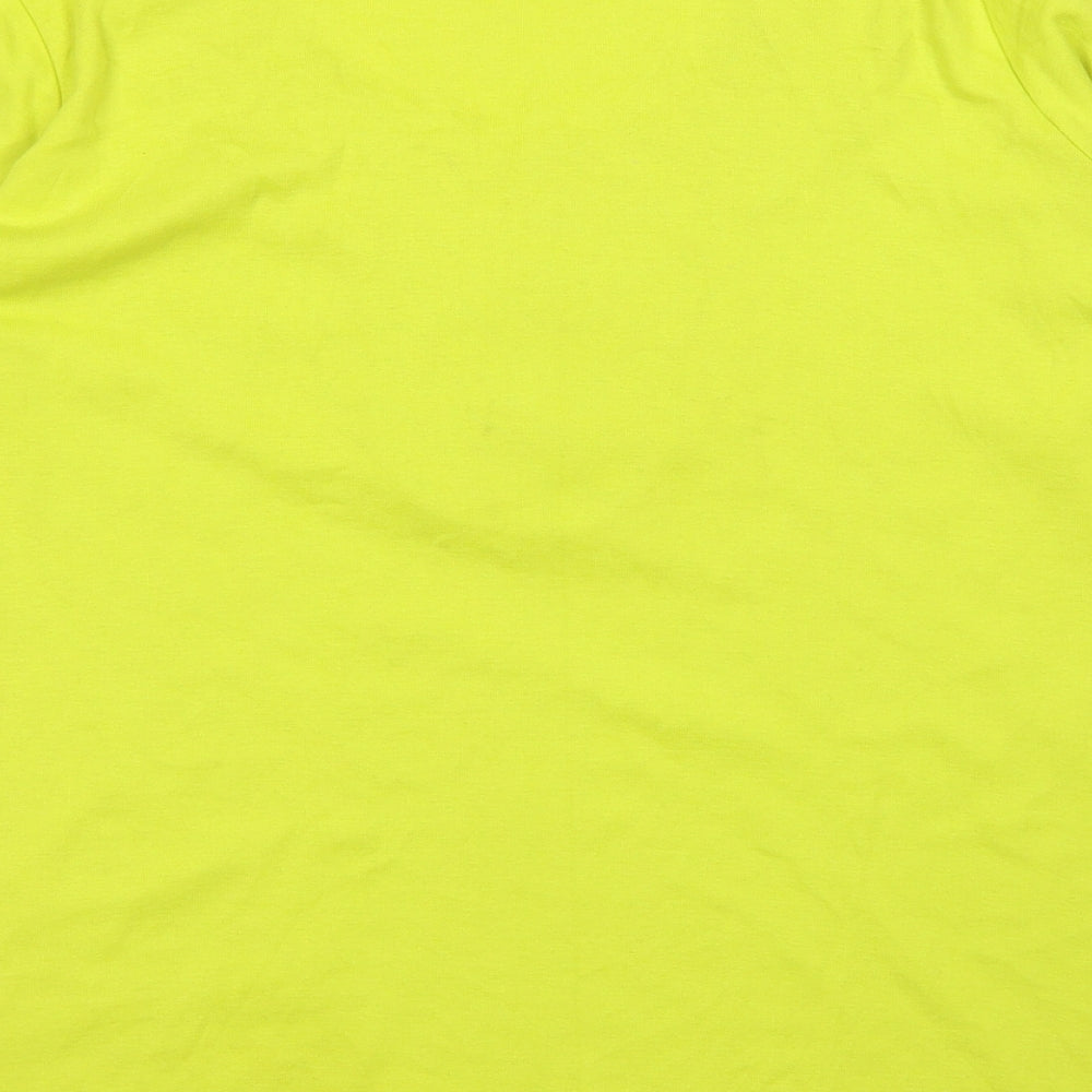 Joanna Hope Womens Yellow  Cotton Basic T-Shirt Size 18 Round Neck