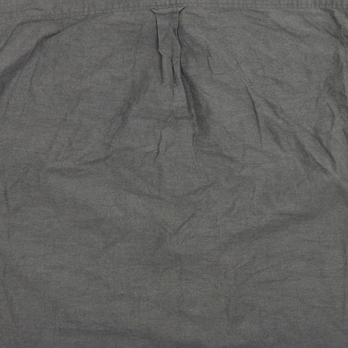 Burton Mens Grey  Cotton  Button-Up Size 2XL Collared Button