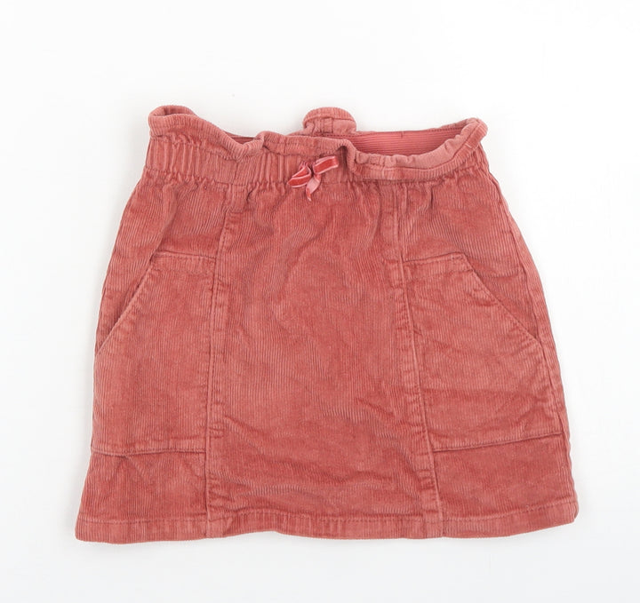 George Girls Pink Cotton A-Line Skirt Size 2-3 Years Regular