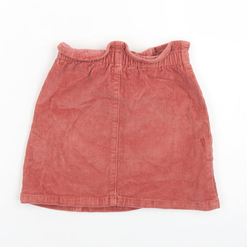 George Girls Pink  Cotton A-Line Skirt Size 2-3 Years  Regular