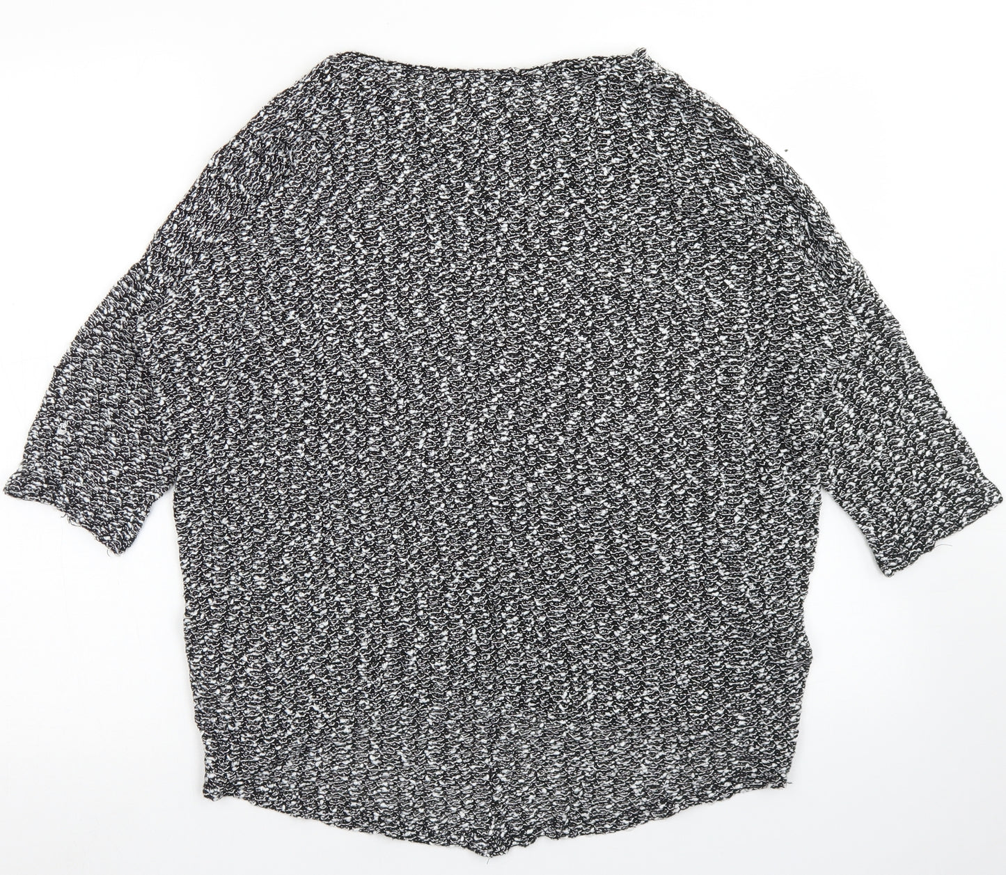 New Look Womens Grey  Polyester Basic T-Shirt Size 12 Round Neck