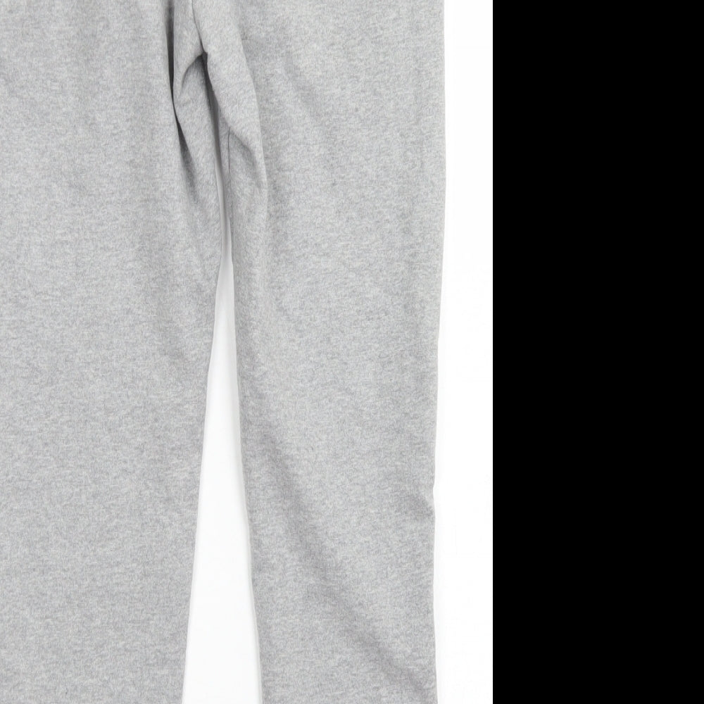 Arne Womens Grey  Cotton Jogger Trousers Size 8 L23 in Regular Drawstring
