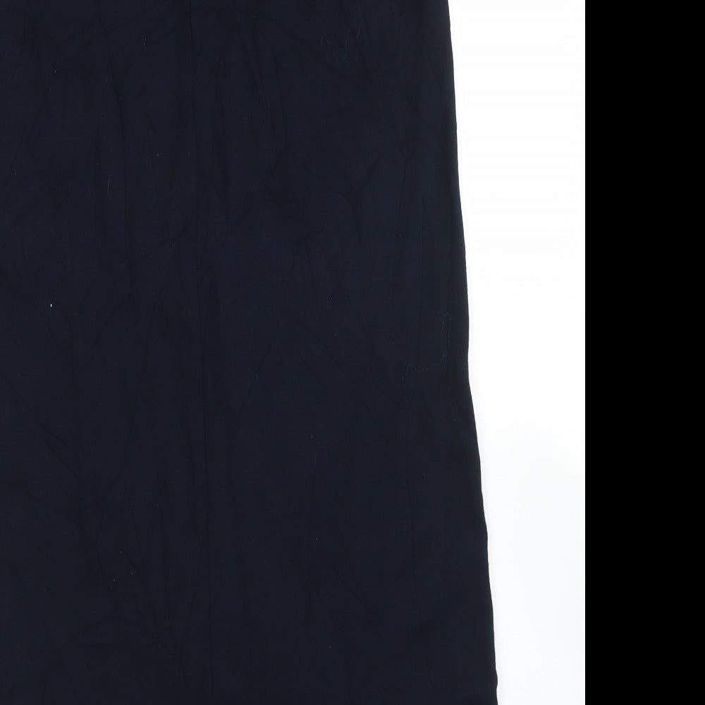 Wallis Womens Blue  Viscose A-Line Skirt Size 10