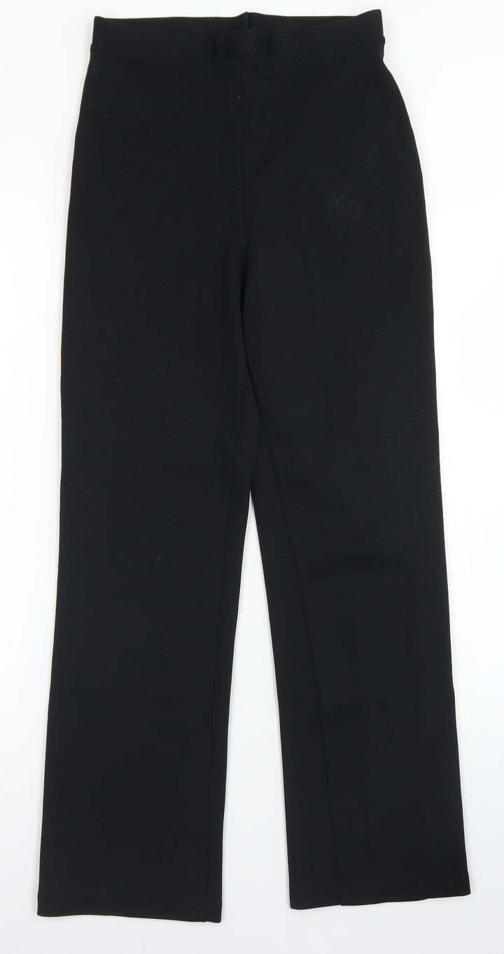 St Michael Womens Black Nylon Dress Pants Trousers Size 10 L27 in Regular