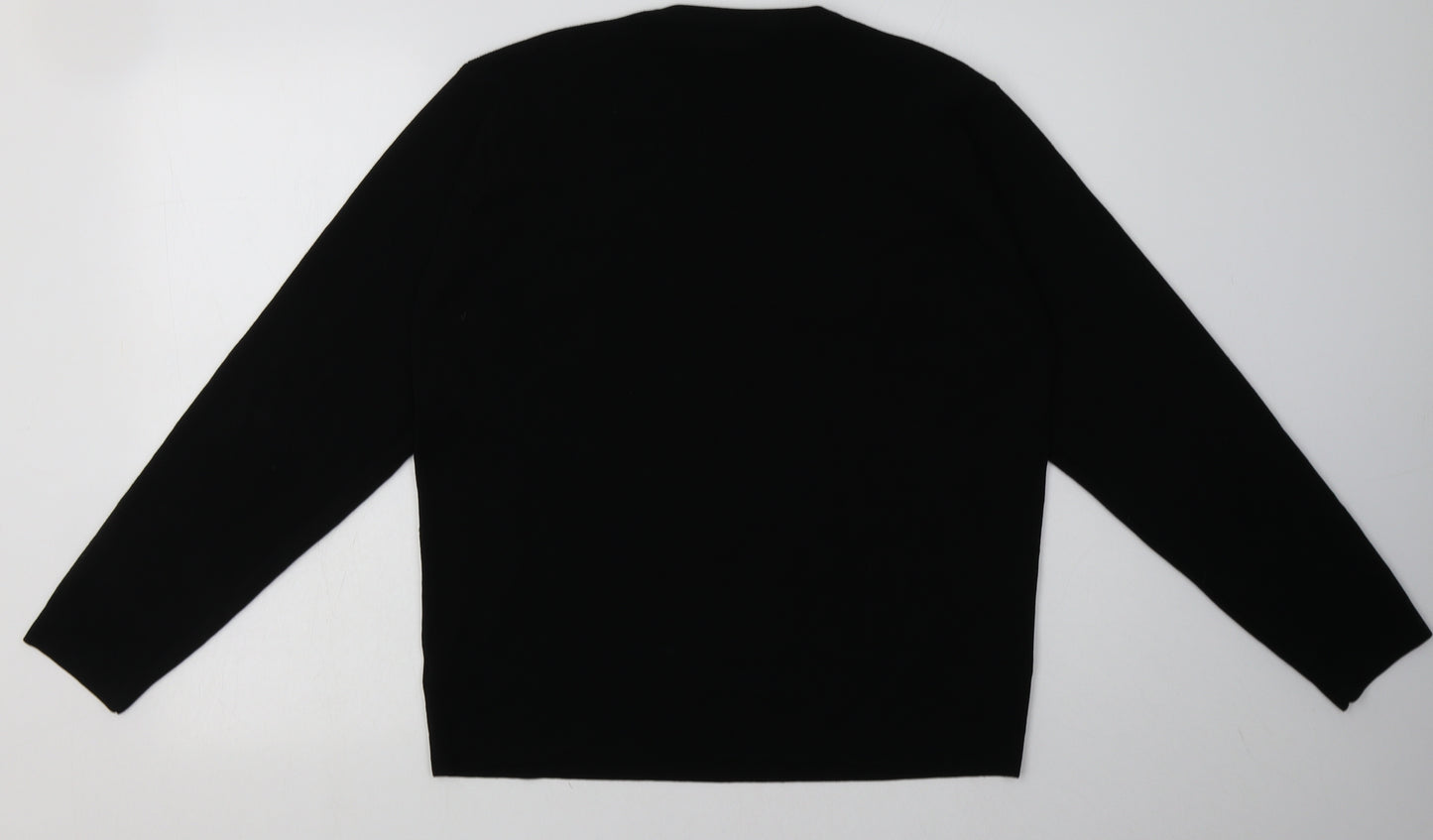 NEXT Mens Black  Viscose Pullover Sweatshirt Size L