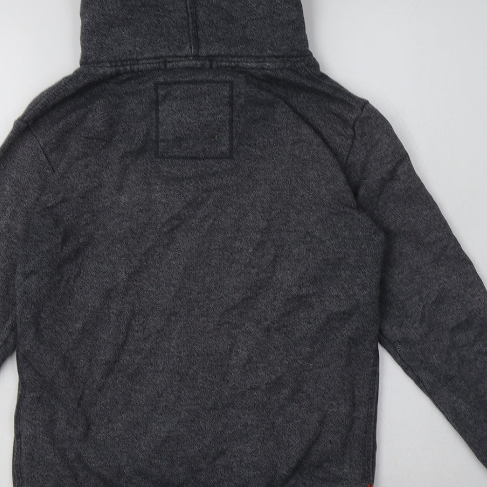 Superdry Mens Grey  Cotton Full Zip Hoodie Size XS