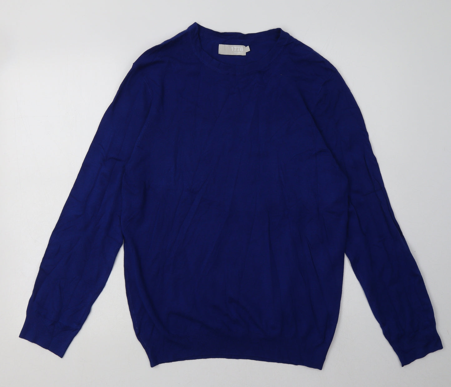 Debenhams Mens Blue  Viscose Pullover Sweatshirt Size S