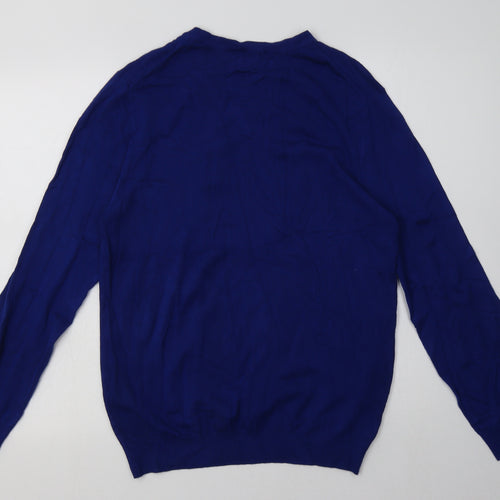 Debenhams Mens Blue  Viscose Pullover Sweatshirt Size S