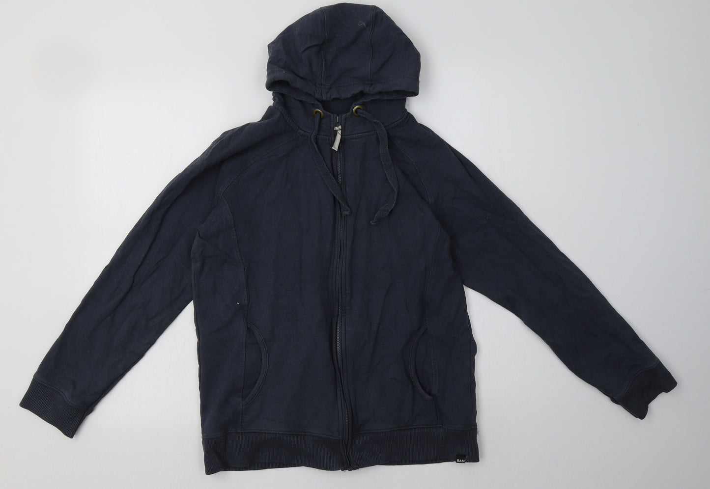 BAM Womens Blue  Cotton Full Zip Hoodie Size 14  Zip