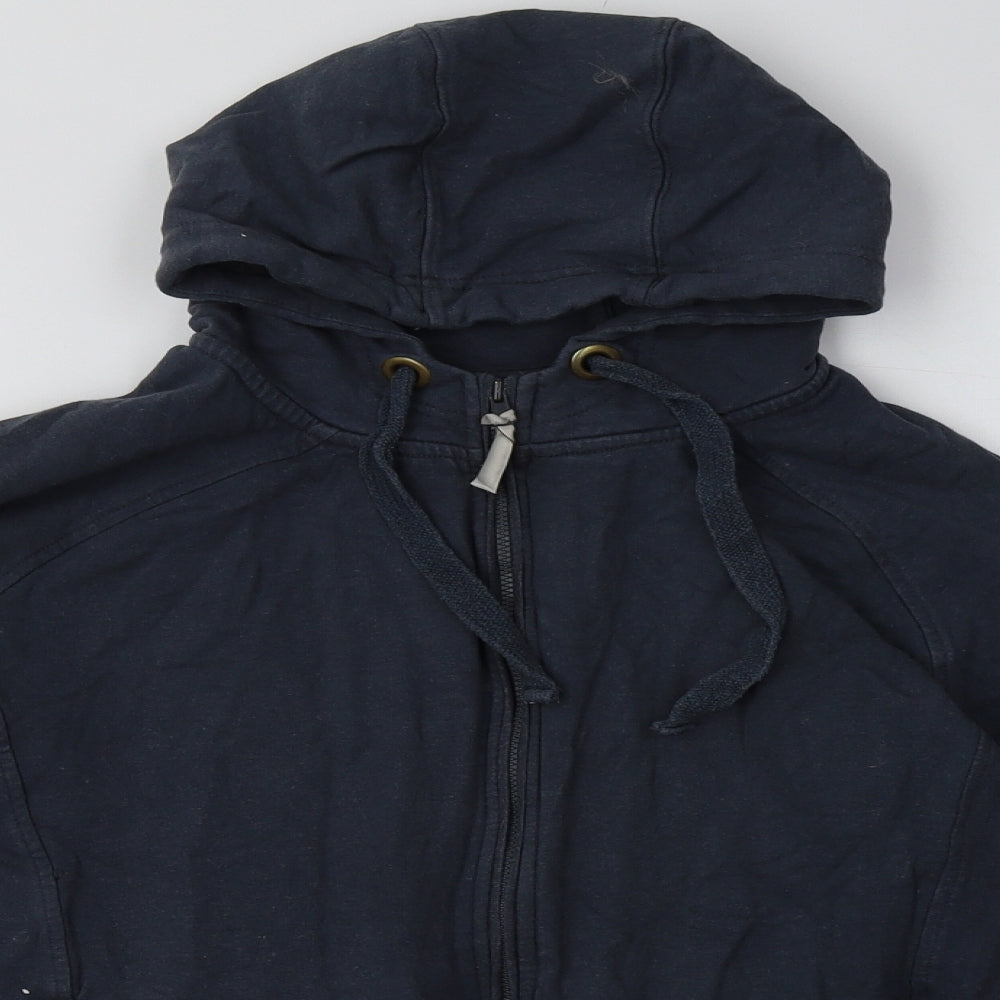 BAM Womens Blue  Cotton Full Zip Hoodie Size 14  Zip