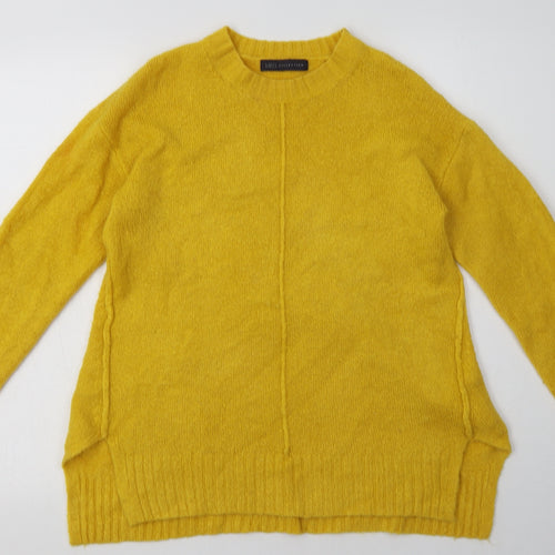 Marks and Spencer Womens Yellow  Acrylic Pullover Sweatshirt Size S  Pullover