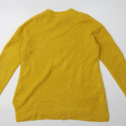 Marks and Spencer Womens Yellow  Acrylic Pullover Sweatshirt Size S  Pullover