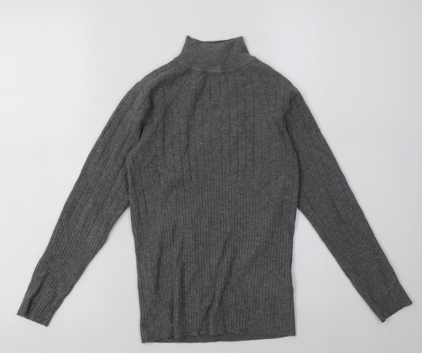 Marks and Spencer Womens Grey  Vinyl Pullover Sweatshirt Size 6  Pullover