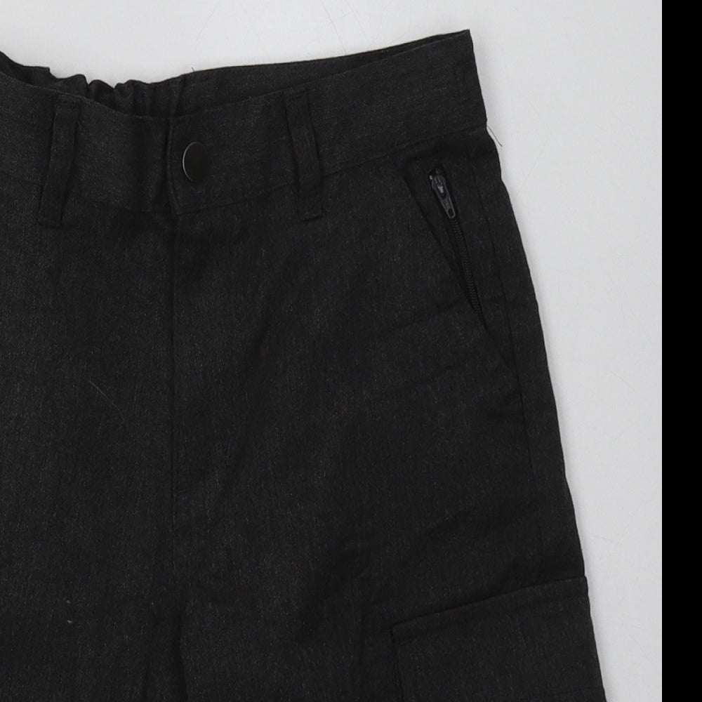 NEXT Boys Grey  Polyester Cargo Shorts Size 10 Years  Regular Buckle - School Wear