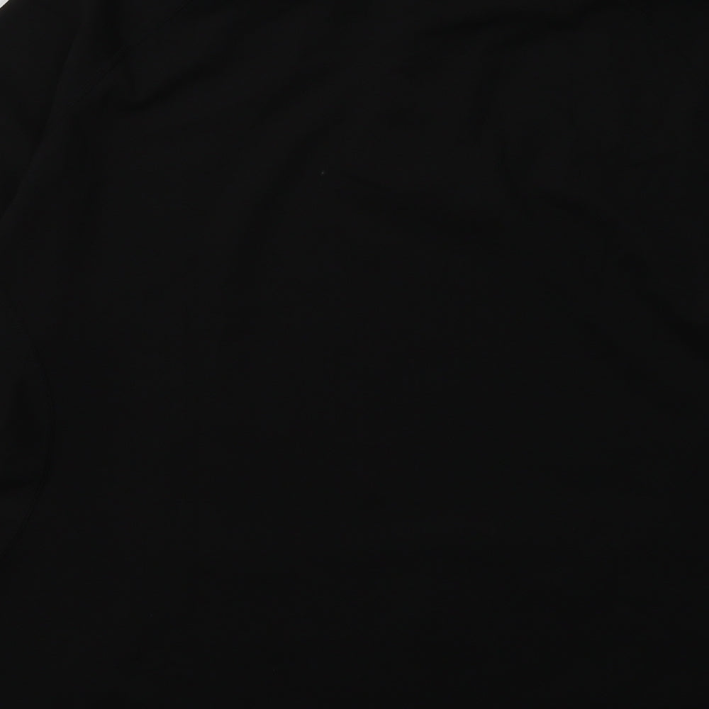 Preworn Womens Black  Polyester Basic Casual Size 18 High Neck Zip