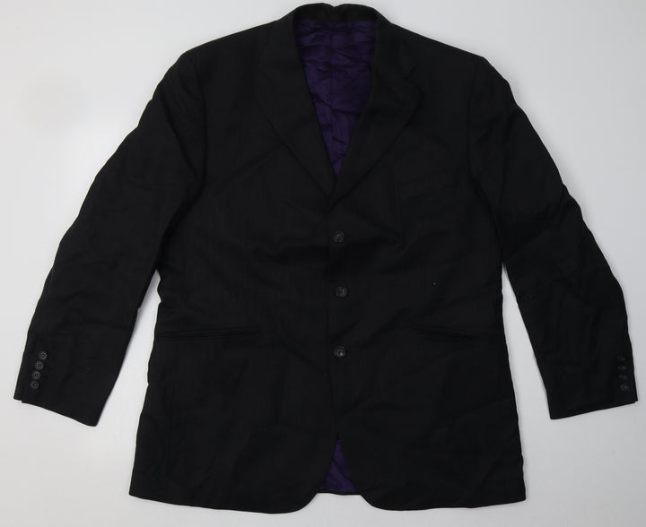 Marks and Spencer Mens Grey  Wool Jacket Blazer Size 44