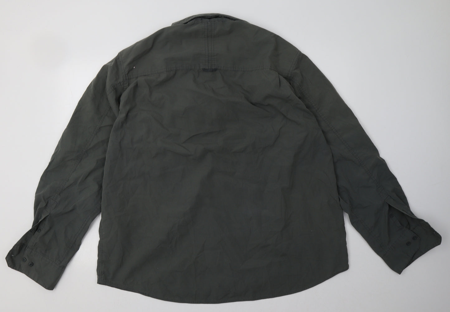 Craghoppers Mens Grey  Polyester  Button-Up Size 3XL Collared Button