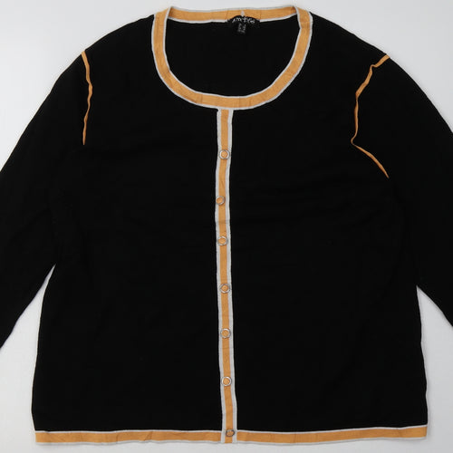 marble  Womens Orange  Viscose Pullover Sweatshirt Size 20  Pullover