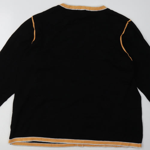 marble  Womens Orange  Viscose Pullover Sweatshirt Size 20  Pullover