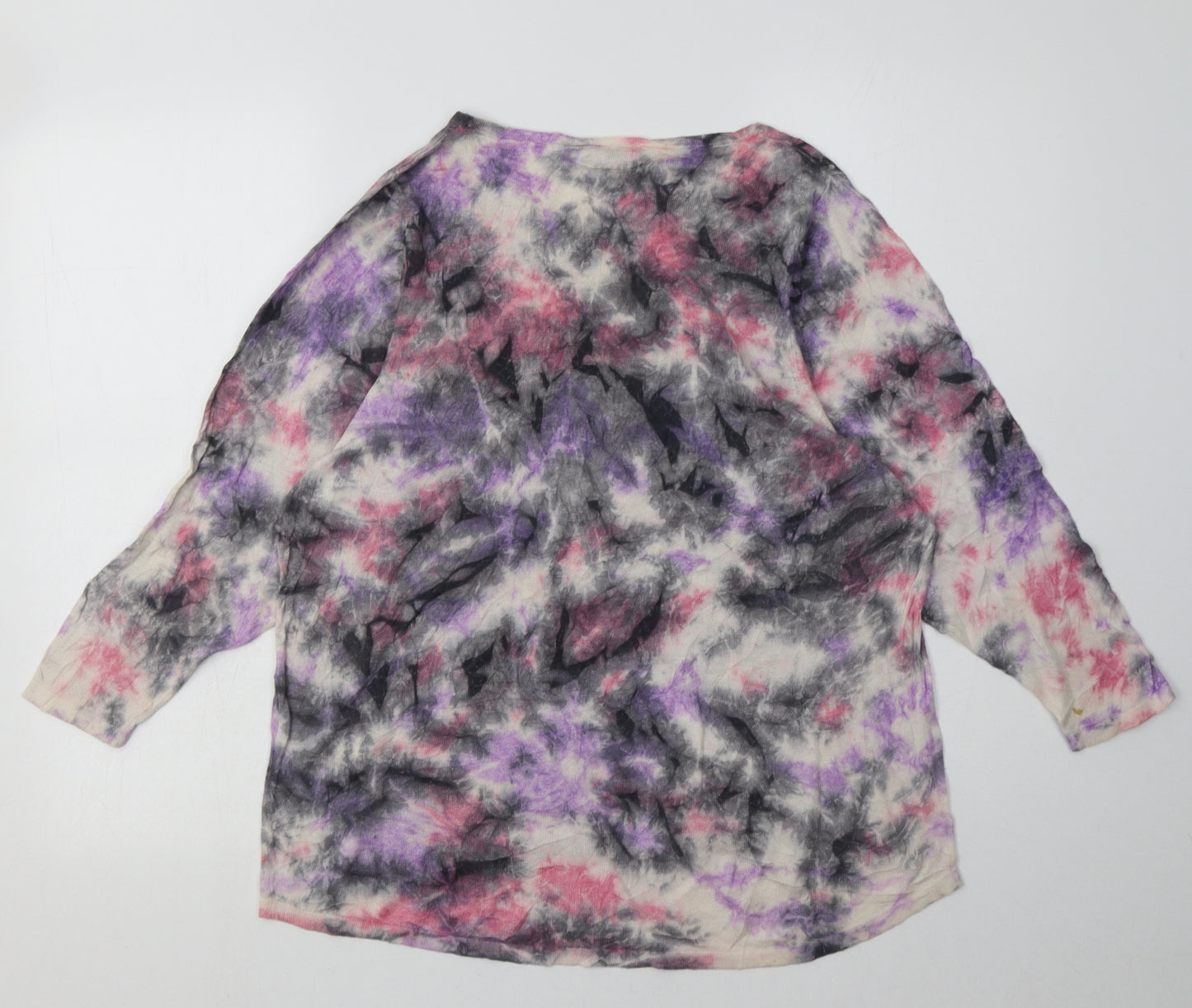 Warehouse Womens Pink  Viscose Pullover Sweatshirt Size 12  Pullover