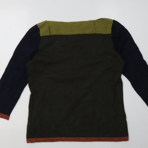 NEXT Womens Green Plaid Cotton Pullover Sweatshirt Size 14  Pullover