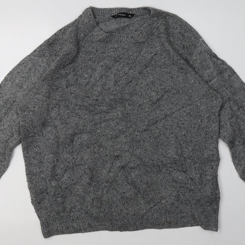 Cedar Wood State Mens Grey  Acrylic Pullover Sweatshirt Size L