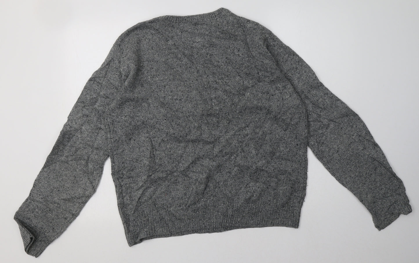 Cedar Wood State Mens Grey  Acrylic Pullover Sweatshirt Size L