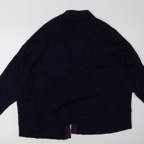 NEXT Womens Blue V-Neck  Cotton Cardigan Jumper Size 18