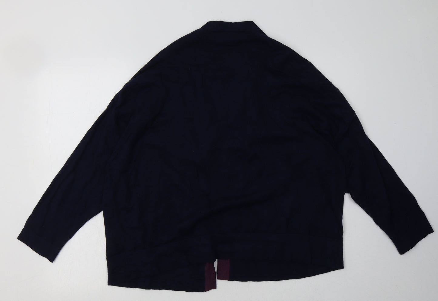 NEXT Womens Blue V-Neck  Cotton Cardigan Jumper Size 18