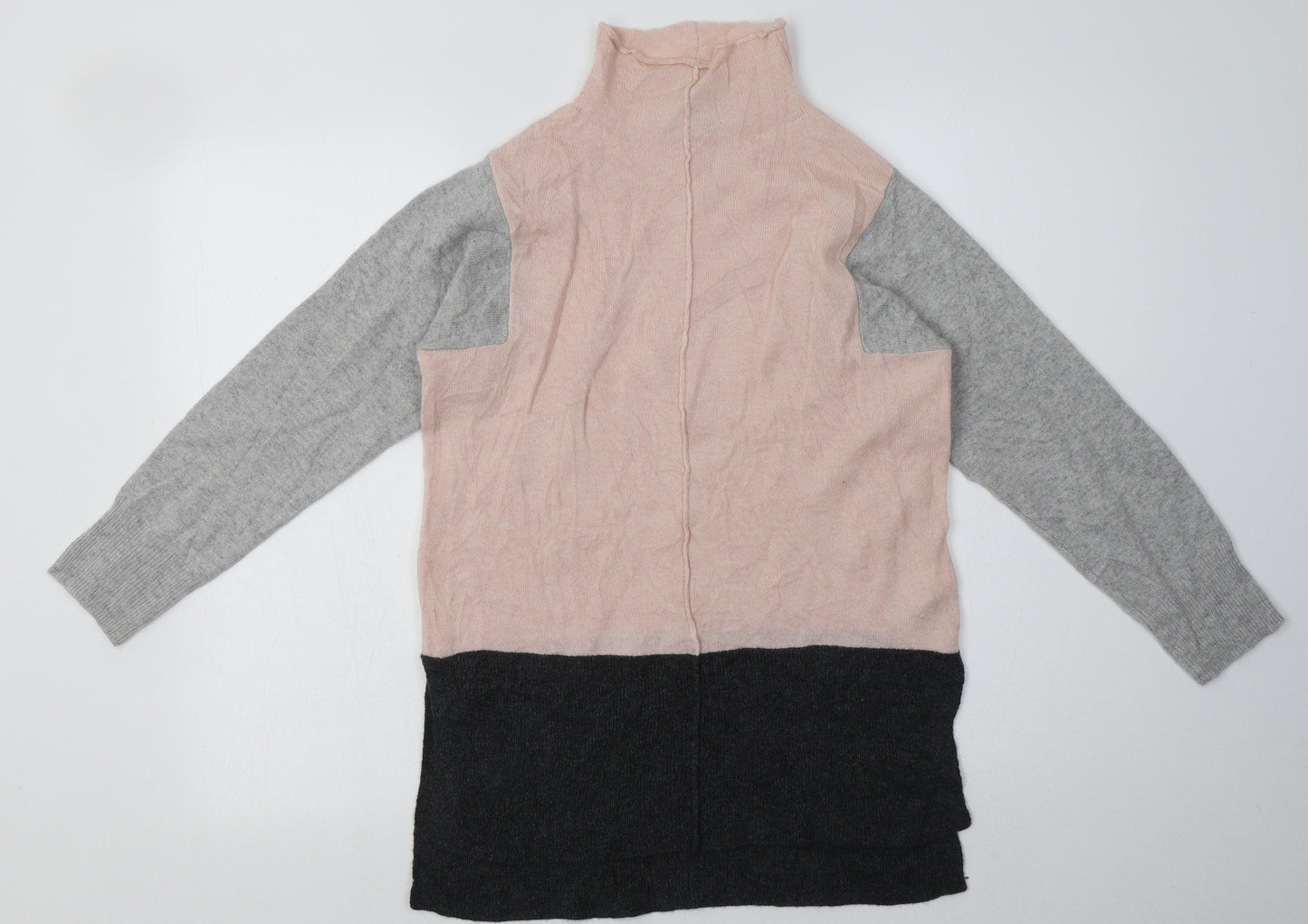 Marks and Spencer Womens Pink Plaid Cashmere Pullover Sweatshirt Size XS  Pullover