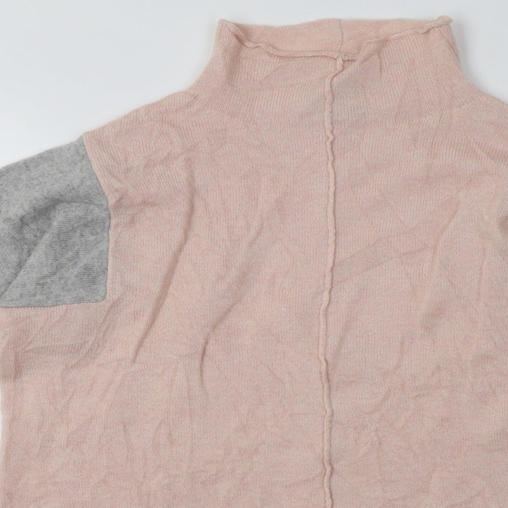 Marks and Spencer Womens Pink Plaid Cashmere Pullover Sweatshirt Size XS  Pullover