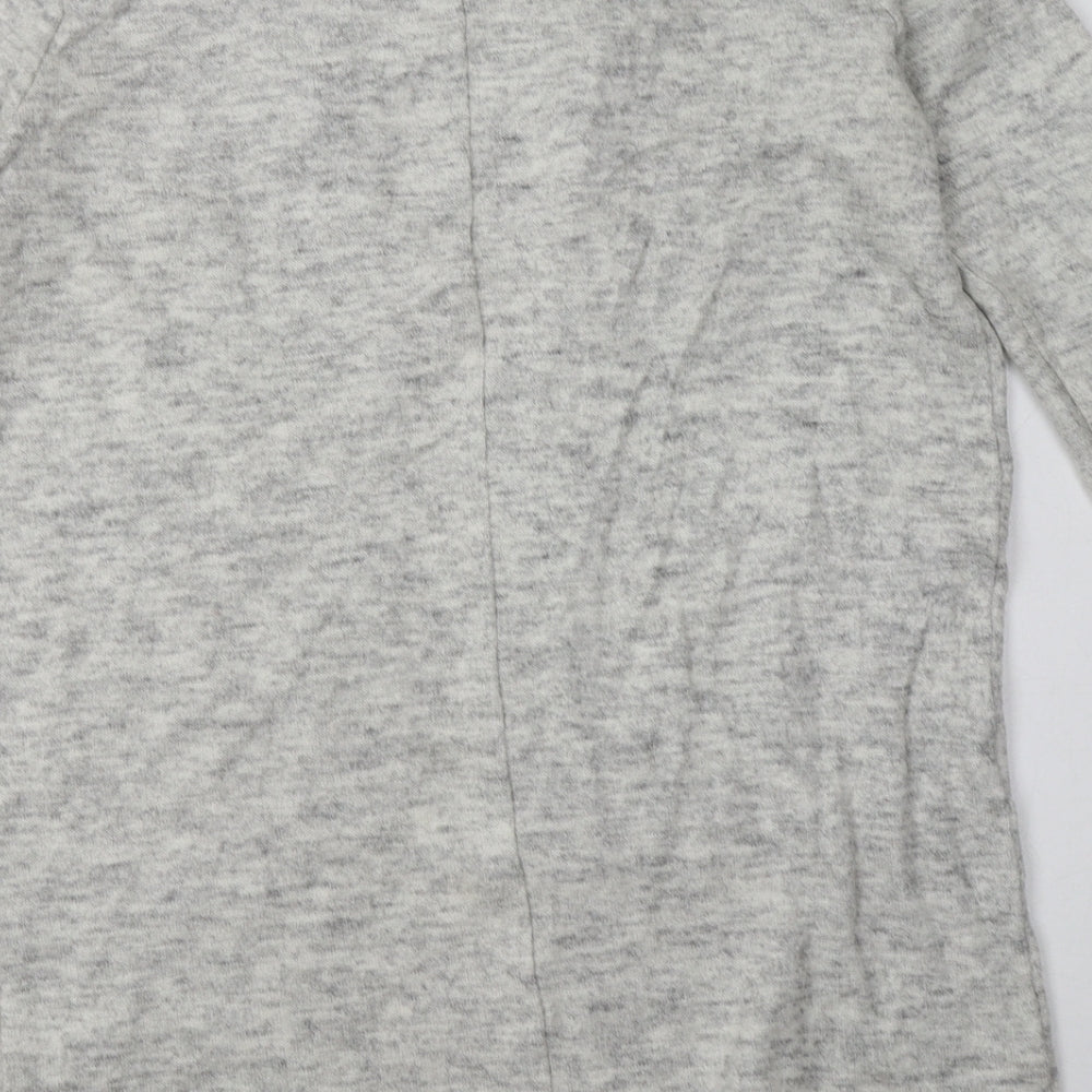 Forever New Womens Grey Collared  Acrylic Cardigan Jumper Size S