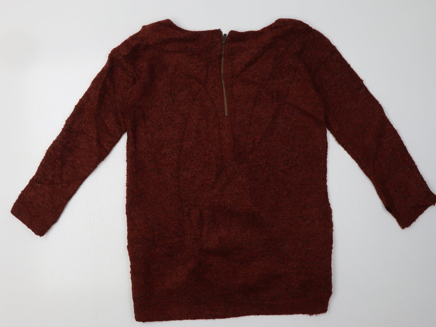 NEXT Womens Orange  Polyester Pullover Sweatshirt Size 12  Zip