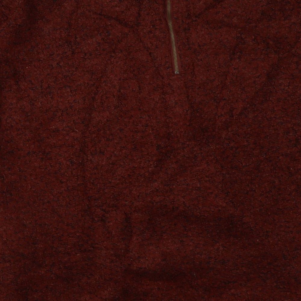 NEXT Womens Orange  Polyester Pullover Sweatshirt Size 12  Zip