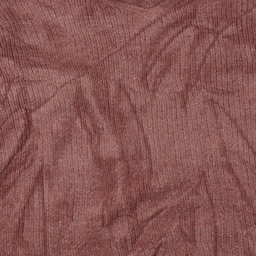 Yours Womens Pink  Polyester Pullover Sweatshirt Size 18  Pullover