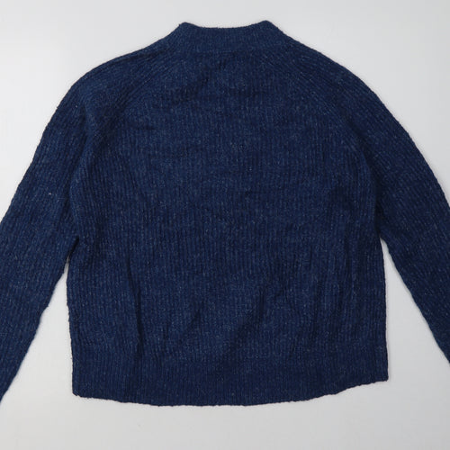 H&M Womens Blue  Acrylic Pullover Sweatshirt Size S  Pullover