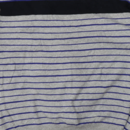 jc rags Mens Grey Check  Pullover Sweatshirt Size L