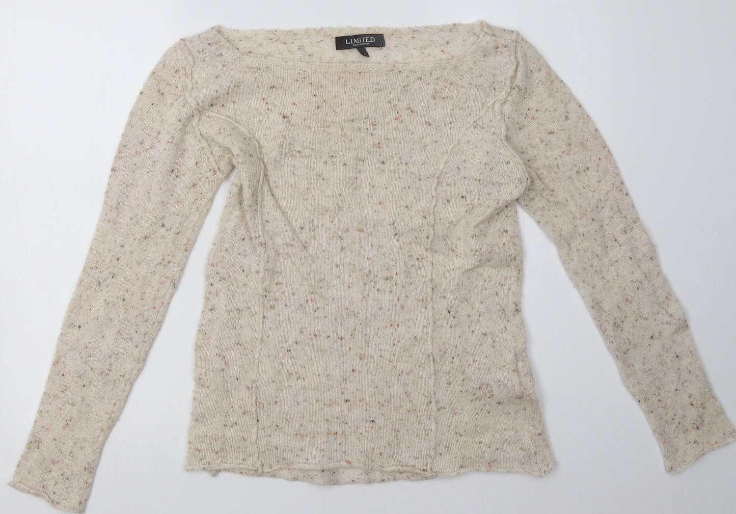 Marks and Spencer Womens Beige  Acrylic Pullover Sweatshirt Size 12  Pullover