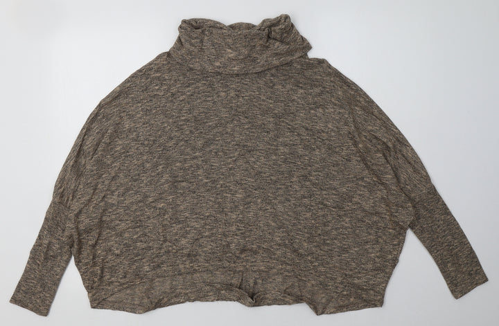 New Look Womens Brown  Polyester Pullover Sweatshirt Size 8  Pullover