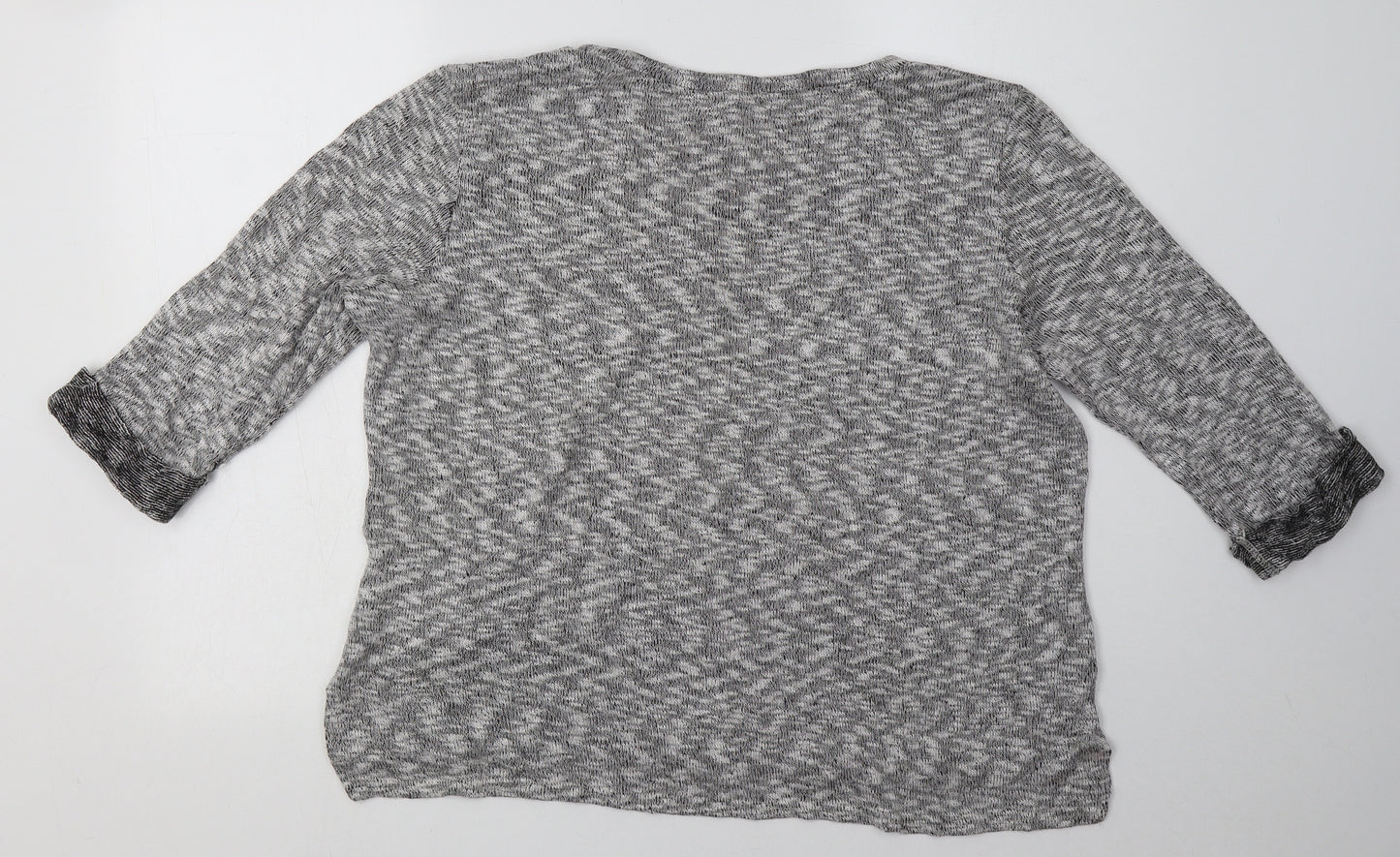 River Island Womens Grey  Polyester Pullover Sweatshirt Size 16  Pullover