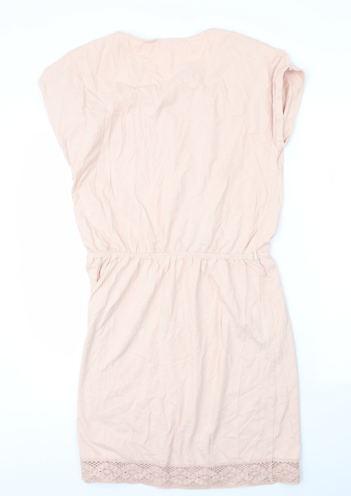 Espirit Womens Pink  Cotton A-Line  Size L  Round Neck