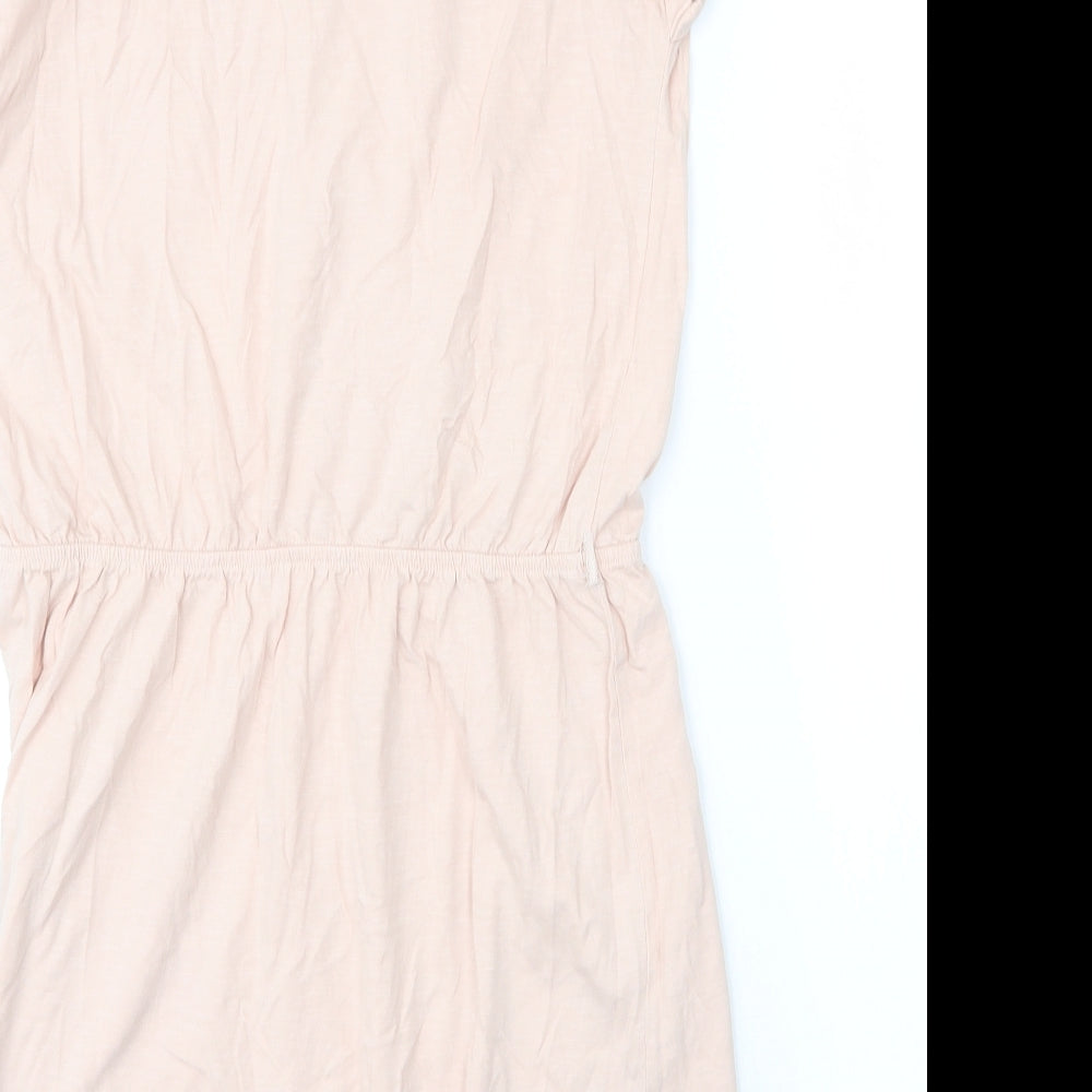 Espirit Womens Pink  Cotton A-Line  Size L  Round Neck