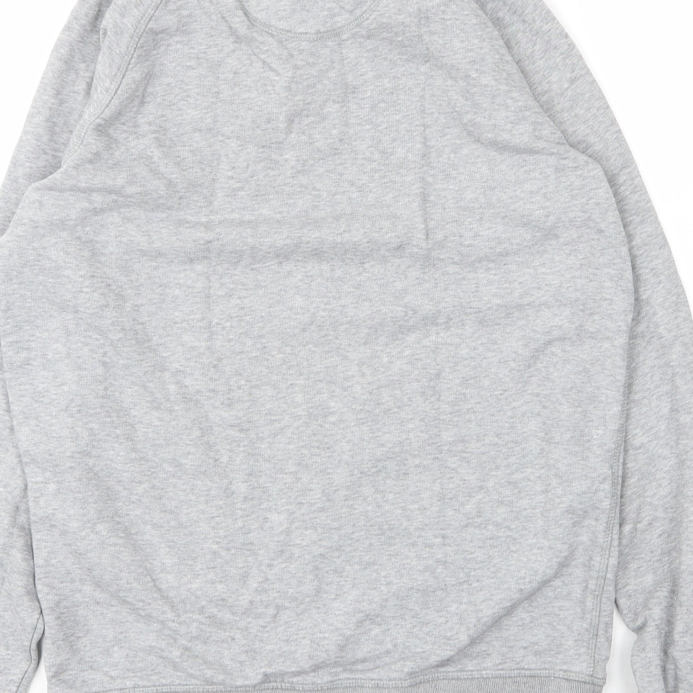 Stanely Stella Mens Grey Round Neck  Cotton Pullover Jumper Size M