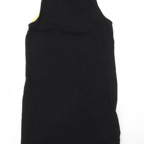 H&M Womens Black  Cotton Basic Tank Size 6 Round Neck