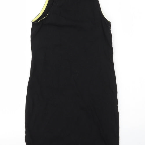 H&M Womens Black  Cotton Basic Tank Size 6 Round Neck