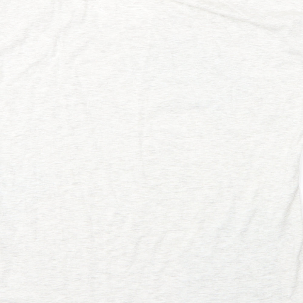 Roman Womens Beige Floral Viscose Basic T-Shirt Size 16 Round Neck
