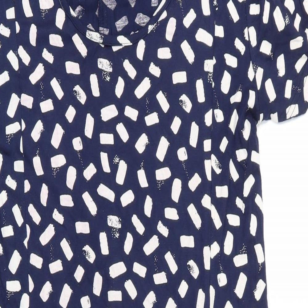 Capri Womens Blue  Viscose A-Line  Size S  Scoop Neck
