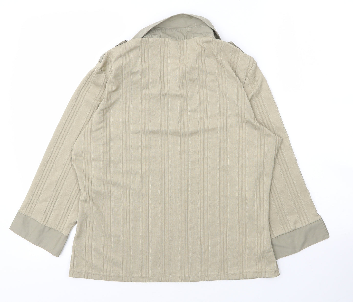 Papaya Womens Green  Cotton Basic Blouse Size 16 V-Neck