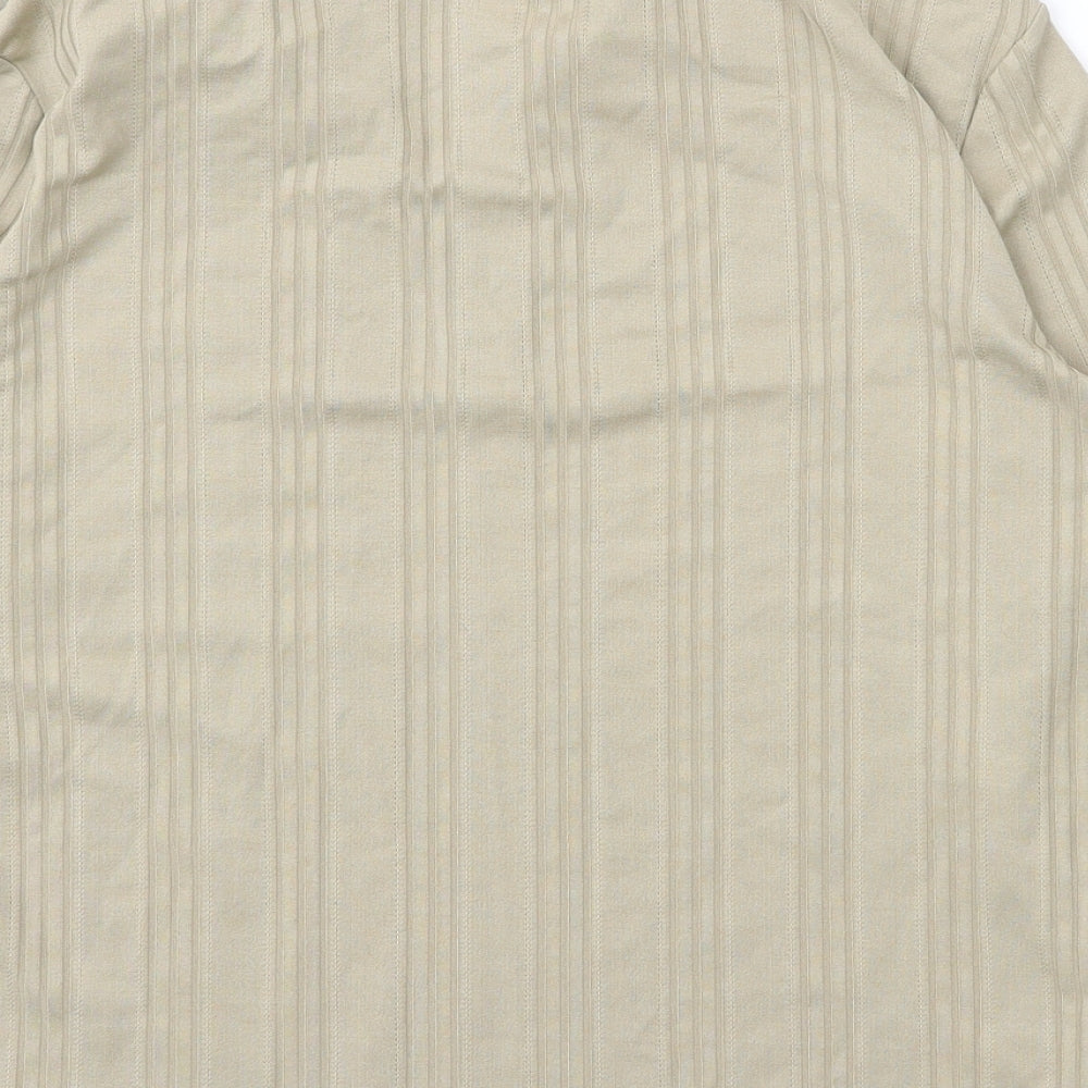 Papaya Womens Green  Cotton Basic Blouse Size 16 V-Neck